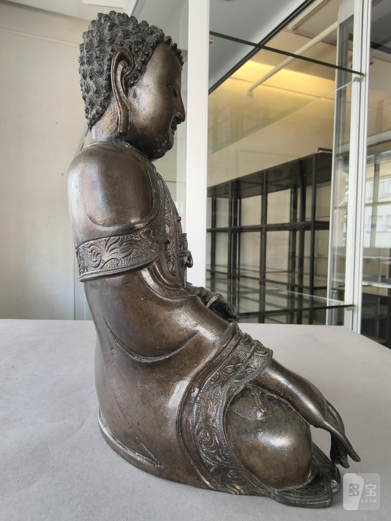 A BRONZE FIGURE OF BUDDHA SHAKYAMUNI - 图6